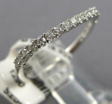 .19CT DIAMOND 14KT WHITE GOLD 3D 1.5MM FLEXIBLE SEMI ETERNITY ANNIVERSARY RING