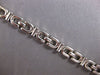 ESTATE 14KT WHITE GOLD 3D CLASSIC ITALIAN OVAL LINK LOVE BRACELET