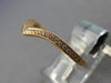 ESTATE .13CT DIAMOND 18KT ROSE GOLD 3D CLASSIC V SHAPE WEDDING ANNIVERSARY RING