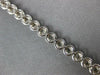 ESTATE 1.0CT DIAMOND 14K WHITE GOLD 3D ROUND BEZEL PRONG CLASSIC TENNIS BRACELET
