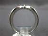 ANTIQUE WIDE 1.26CT DIAMOND 14KT WHITE GOLD THREE ROW V SHAPE ANNIVERSARY RING