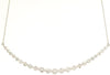 2.0CT DIAMOND 14KT WHITE GOLD 3D ROUND CLASSIC GRADUATING V SHAPE LOVE NECKLACE