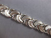 ESTATE 14KT WHITE GOLD 3D CLASSIC MATTE & SHINY MULTI LEAF FUN BRACELET