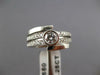 1.56CT DIAMOND 14KT WHITE GOLD SOLITAIRE MULTI ROW BEZEL ENGAGEMENT RING #18689