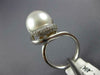 ESTATE .40CT DIAMOND & AAA SOUTH SEA PEARL 14KT WHITE GOLD LOVE KNOT RING #2670