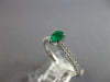 .46CT DIAMOND & AAA EMERALD 18KT WHITE GOLD PEAR SHAPE & ROUND FRIENDSHIP RING