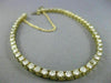ESTATE LONG 4.26CT ROUND DIAMOND 14KT YELLOW GOLD 3D CLASSIC TENNIS BRACELET 3mm
