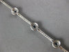 2.65CT DIAMOND & AAA SAPPHIRE 14KT WHITE GOLD ROUND HALO FLOWER TENNIS BRACELET