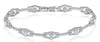 3.94CT DIAMOND 18KT WHITE GOLD 3D ROUND MULTI SQUARE BY THE YARD TENNIS BRACELET
