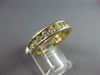 3.0CT CUBIC ZIRCONIA 14KT YELLOW GOLD CHANNEL ETERNITY WEDDING ANNIVERSARY RING