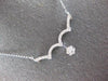 .36CT DIAMOND 18KT WHITE GOLD FLOWER TEAR DROP INTERCHANGEABLE PENDANT NECKLACE