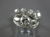 ANTIQUE WIDE 1.94CT OLD MINE DIAMOND 14KT WHITE GOLD 3D ART DECO ENGAGEMENT RING