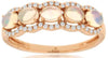 .69CT DIAMOND & AAA OPAL 14KT ROSE GOLD 3D CLASSIC OVAL & ROUND 5 STONE FUN RING