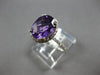 2.81CT DIAMOND & AAA AMETHYST 14KT WHITE GOLD OVAL & ROUND HALO ENGAGEMENT RING