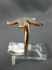 ESTATE WIDE .77CT DIAMOND 14KT ROSE GOLD 3D CLASSIC LUCKY STARFISH FUN RING