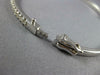 .98CT DIAMOND 18KT WHITE GOLD 3D CLASSIC 2MM SEMI ETERNITY CUFF BANGLE BRACELET