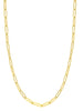 ESTATE LONG 14KT YELLOW GOLD 3D CLASSIC OVAL LINK FUN NECKLACE