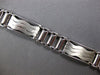 ESTATE WIDE & LONG 14KT WHITE GOLD 3D MATTE & SHINY HANDCRAFTED MENS BRACELET