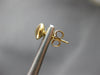 ESTATE 14KT YELLOW GOLD CLASSIC 3D ROUND FLAT FUN STUD EARRINGS #27589
