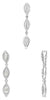 ESTATE 1.29CT DIAMOND 18KT WHITE GOLD 3D MARQUISE & ROUND HALO FLOATING PENDANT