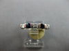 .30CT DIAMOND AND AAA SAPPHIRE 14KT WHITE GOLD ROUND & BAGUETTE ANNIVERSARY RING