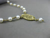 ANTIQUE AAA PEARL 14KT YELLOW GOLD ROSARY Y ROMAN SOLDIER LARIAT NECKLACE 23489
