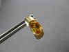 1.78CT AAA CITRINE 14KT YELLOW GOLD SEMI BEZEL UMBRELLA HANGING EARRINGS #27933