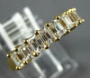 1.39CT DIAMOND 18KT YELLOW GOLD BAGUETTE 9 STONE SHARED PRONG ANNIVERSARY RING