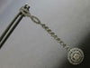 ESTATE LARGE 1.31CT DIAMOND 18KT WHITE GOLD SOLITAIRE FILIGREE HANGING EARRINGS