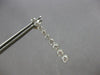 LARGE 1.0CT DIAMOND 14KT WHITE GOLD JOURNEY BEZEL BAR SCREWBACK HANGING EARRINGS