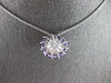 LARGE .91CT AAA AMETHYST & SOUTH SEA PEARL 14KT WHITE GOLD FUN FLOATING PENDANT