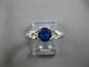 1.16CT DIAMOND & AAA SAPPHIRE 18KT WHITE GOLD ROUND LUCIDA ENGAGEMENT RING 28168