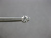 ESTATE .50CT DIAMOND 14KT WHITE GOLD 3D ROUND 4 PRONG SCREWBACK STUD EARRINGS