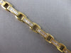 WIDE 3.0CT DIAMOND 14KT YELLOW GOLD BAGUETTE CHANNEL RECTANGULAR TENNIS BRACELET