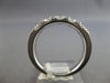 WIDE 1.47CT DIAMOND 14K WHITE GOLD 3D ROUND 5 STONE COMFORT FIT ANNIVERSARY RING