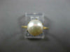 ESTATE AAA SOUTH SEA PEARL 14KT YELLOW GOLD 3D CLASSIC SOLITAIRE ENGAGEMENT RING