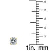 .60CT DIAMOND 14KT YELLOW GOLD 3D CLASSIC ROUND SOLITAIRE 4 PRONG STUD EARRINGS