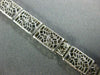 ANTIQUE ART DECO WALTHAM OLD MINE DIAMOND 14KT WHITE GOLD FILIGREE LADIES WATCH