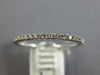 ESTATE .16CT DIAMOND 18KT WHITE GOLD 1MM SEMI ETERNITY WEDDING ANNIVERSARY RING