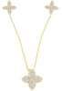 .33CT DIAMOND 14KT YELLOW GOLD FLOWER DOUBLE INFINITY BY THE YARD LOVE NECKLACE