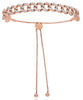 2.79CT DIAMOND 18KT ROSE GOLD 3D CLASSIC MULTI OVAL LINK ADJUSTABLE FUN BRACELET