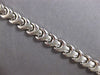 ESTATE 14KT WHITE GOLD 3D CLASSIC MATTE & SHINY FUN LOVE BRACELET
