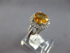 1.82CT DIAMOND & AAA CITRINE 14KT WHITE GOLD CLASSIC LOVE KNOT FRIENDSHIP RING