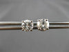 ESTATE 1.18CT DIAMOND 14KT WHITE GOLD CLASSIC STUD EARRINGS 6mm F/G SI-I #24443