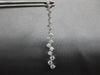 ESTATE 1.50CT DIAMOND 18K WHITE GOLD CRISS CROSS CHANDELIER FUN HANGING EARRINGS