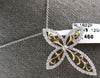 ESTATE 1.06CT DIAMOND 14KT TWO TONE GOLD 3D OPEN FILIGREE CROSS FLOATING PENDANT