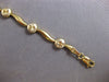 CLASSIC 14KT WHITE & YELLOW GOLD 3D MULTI CIRCULAR DIAMOND CUT WAVE FUN BRACELET