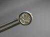 ESTATE .28CT DIAMOND 14KT WHITE GOLD ROUND INVISIBLE BEZEL CLUSTER STUD EARRINGS