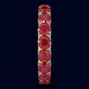4.75CT AAA RUBY 14KT YELLOW GOLD 3D CLASSIC SHARED PRONG ETERNITY FUN LOVE RING