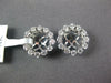 ESTATE .45CT DIAMOND 18KT WHITE GOLD 3D CLASSIC ROUND STUD EARRING JACKETS